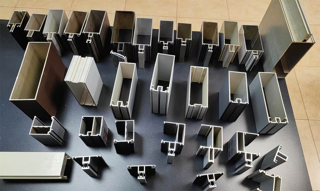 Powder-coated Exposed Frame Curtain Wall Aluminum Profile