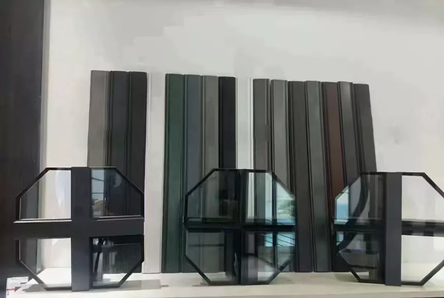 Central Control Double Glass Hidden Frame Curtain Wall Profile