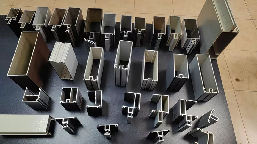 Central Control Double Glass Hidden Frame Curtain Wall Profile