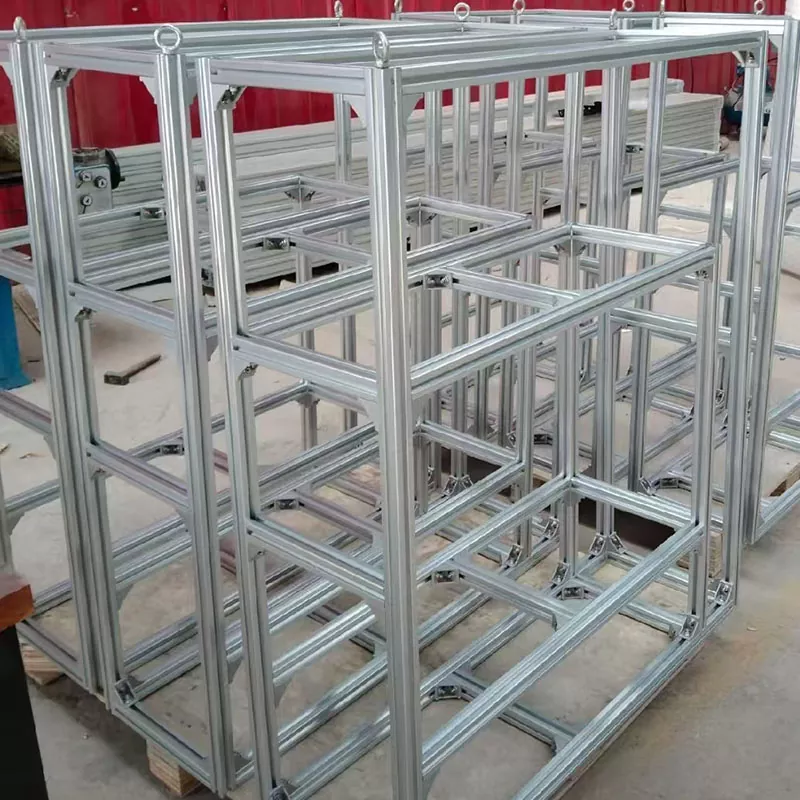 Assembly Line Display Cabinet Display Rack Industrial Aluminum Profile