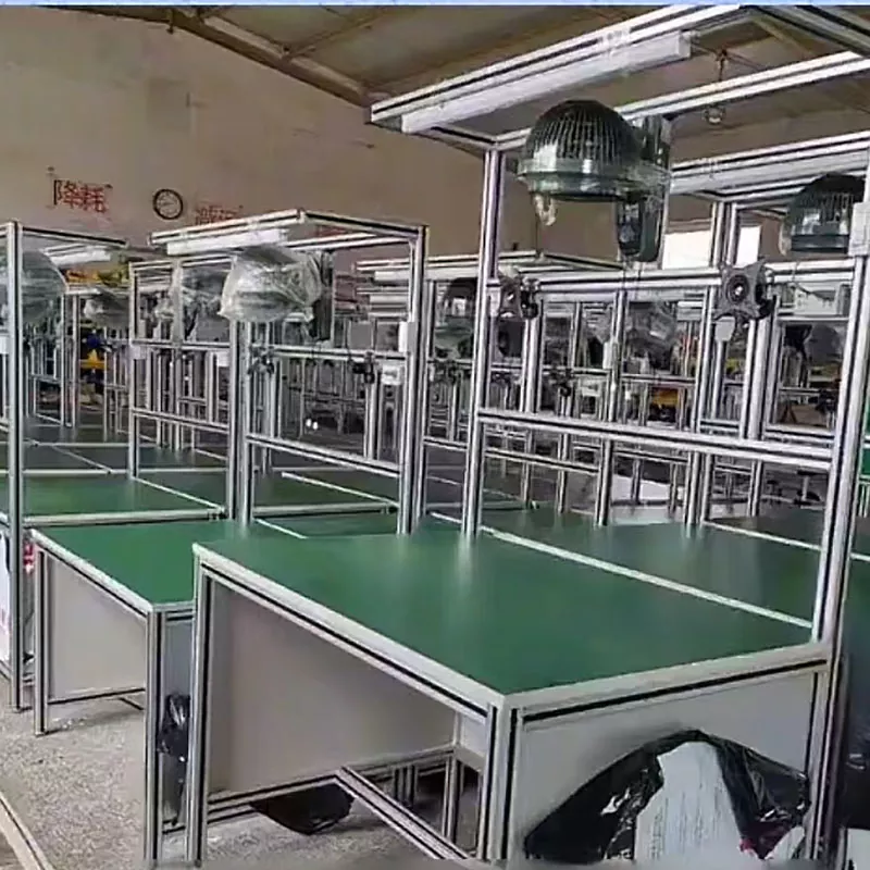 Assembly Line Display Cabinet Display Rack Industrial Aluminum Profile