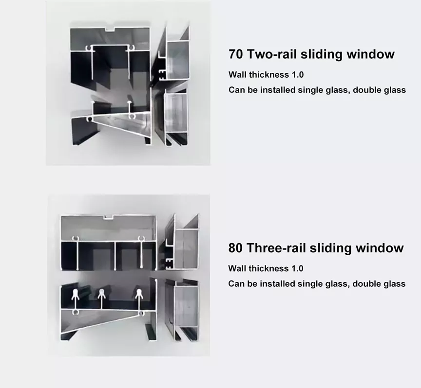 Sliding Aluminum Alloy Door And Window Profiles