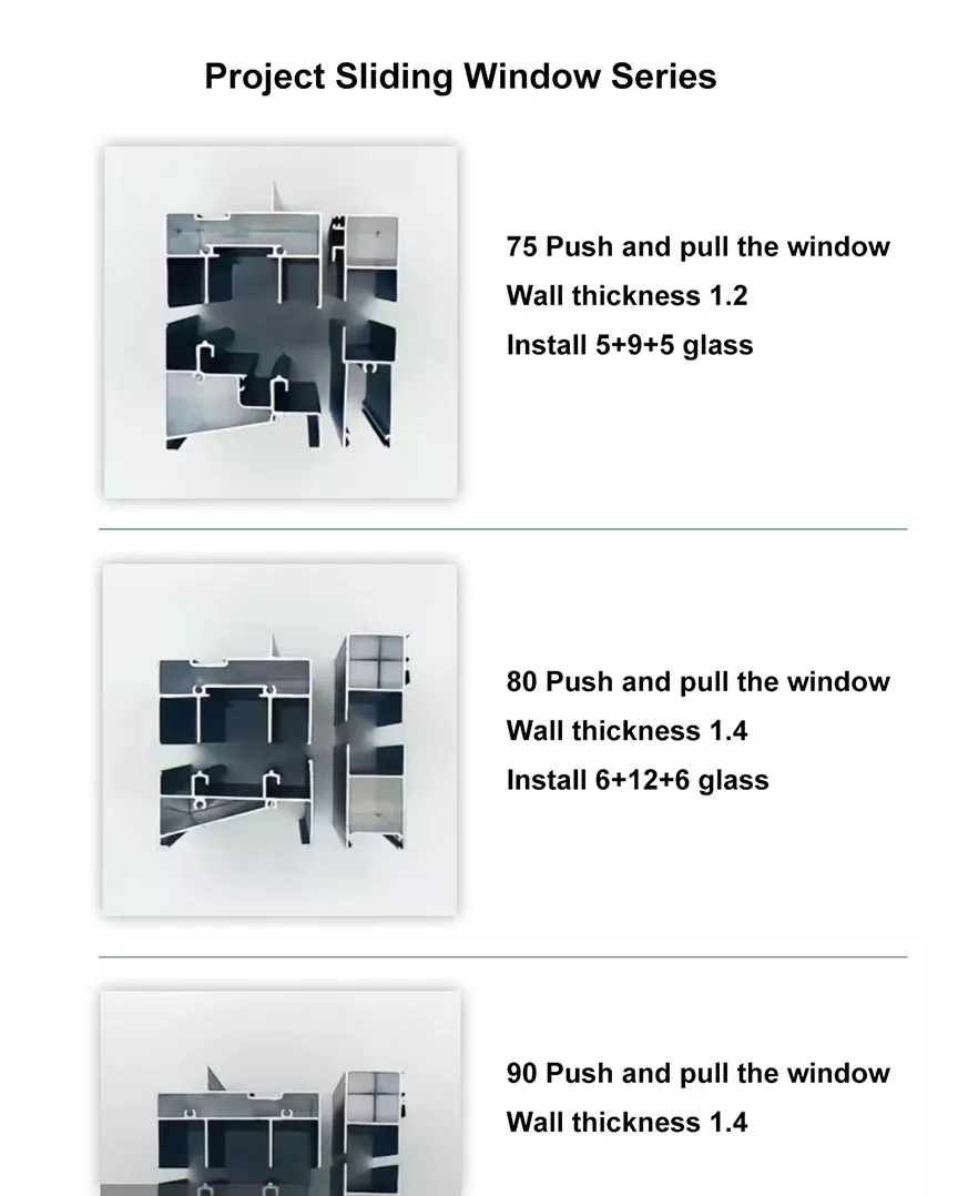 Sliding Aluminum Alloy Door And Window Profiles