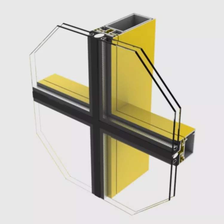 Hidden Frame Glass Curtain Wall Profile Installation